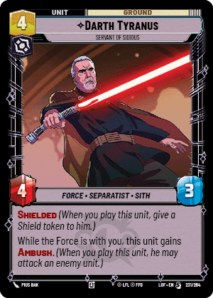 Darth Tyranus | Servant of Sidious