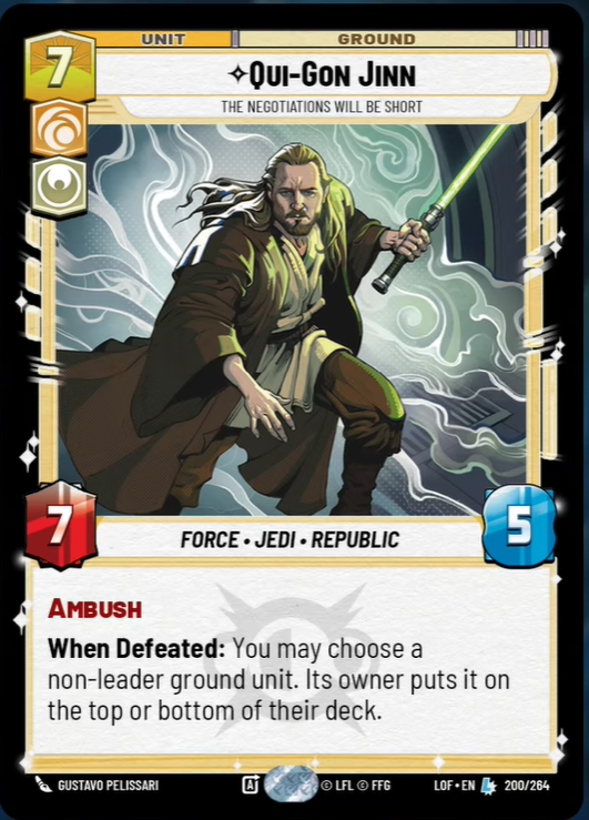 Qui-Gon Jinn | The Negotiations Will Be Short