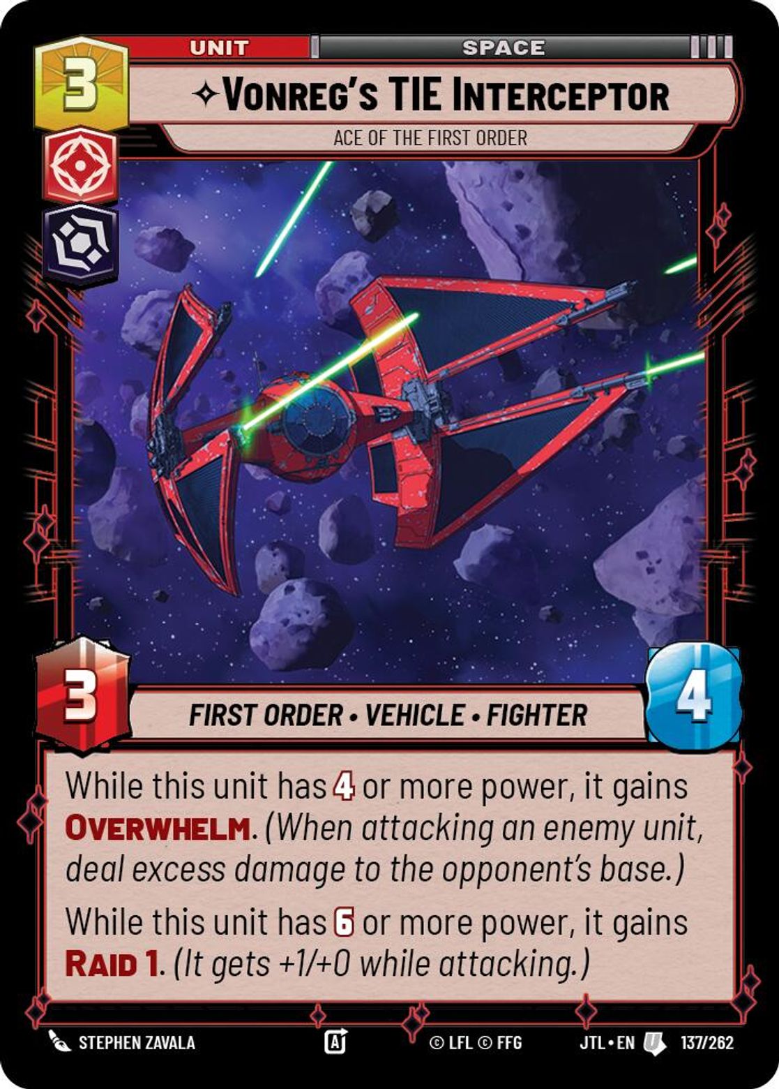 Vonreg's TIE Interceptor | Ace of the First Order